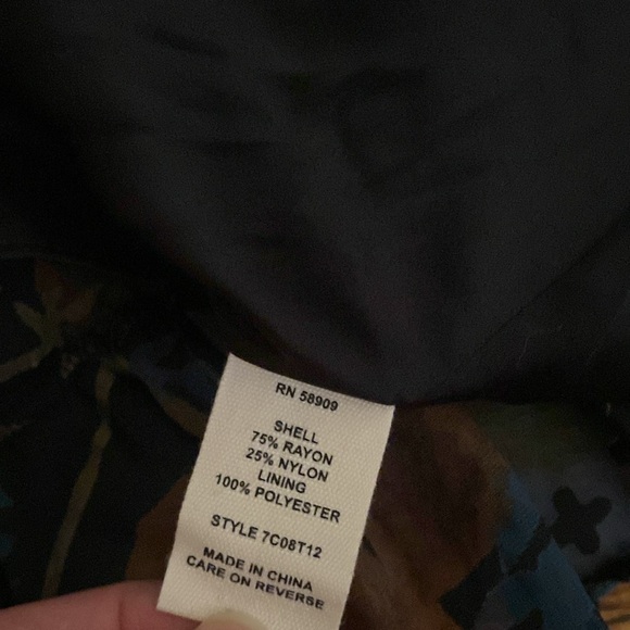 Chelsea & Violet velour floral reflects skirt size medium - Picture 8 of 9